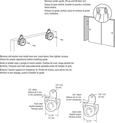 Prime-Line N 7536 Sliding Closet Door Roller Kit Instruction Manual