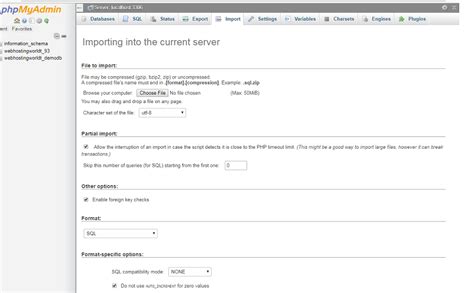 phpMyAdmin Features 的图像结果
