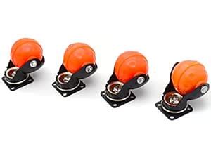 RAB Ball Caster Wheel Plate Set of 1| 360-Degree Rotatable Wheels for ...