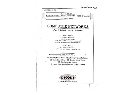 CN Endsem Decode - Nachiket D SUBJECT CODE : 317521 Choice Based Credit ...