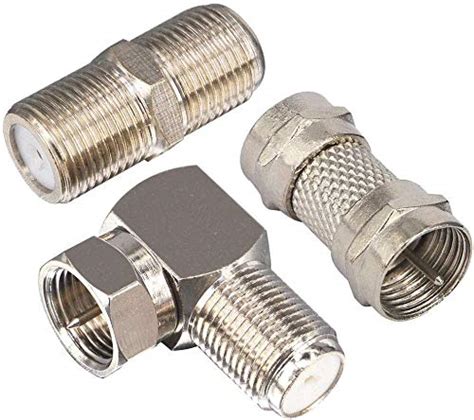 Buy F Type RG6 Connecters Kits F Type Right Angle Adapter F Male to ...