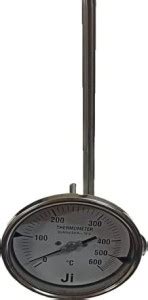 Japsin instrumentation Bimetal Dial Thermometer, 4" Dial, 0-600 Deg C ...