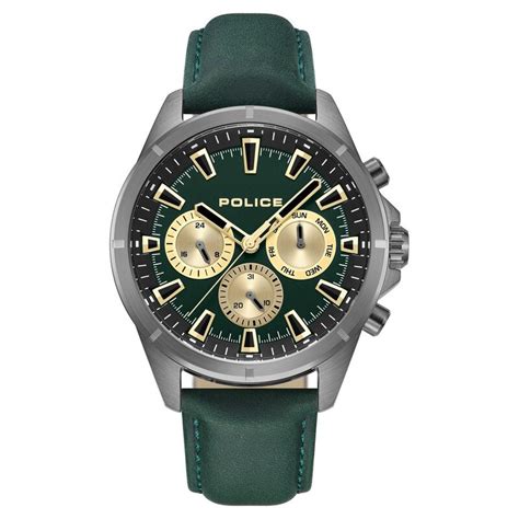 Buy Online Police Green Dial Quartz Multifunction Watch for Men ...