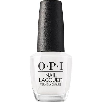 O.P.I Nail Lacquer | Alpine Snow (White) | 15 ml | Long-Lasting, Glossy ...