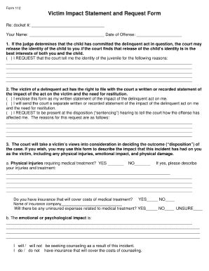 Victim Impact Statement Template 2020-2026 - Fill and Sign Printable ...