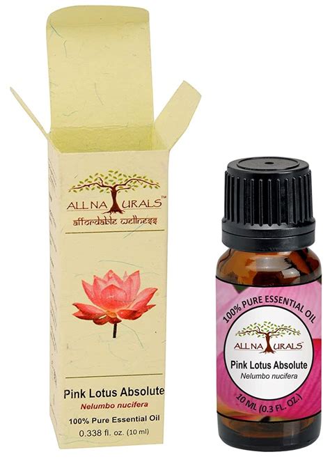 All Naturals Pink Lotus Absolute Essential Oil (Kerala) 100% Pure ...