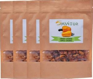 SAVITUR Dried Cashew Apple Chunks-(Pack of 4x200 Grams) Apples Price in ...