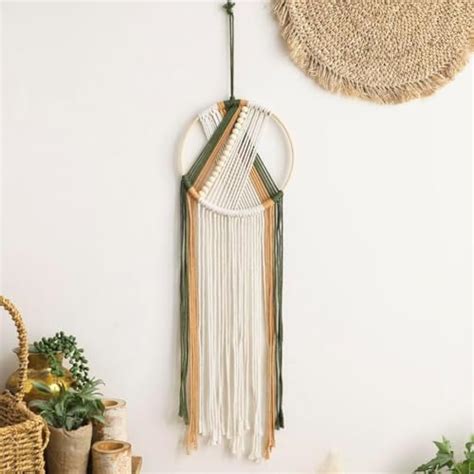 DXYZ Macrame Dream Catcher | Cotton Rope Bohemian Vintage Style Wall ...