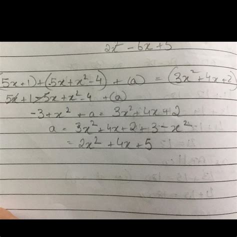 the two sides of triangle are( 5x + 1) and( x square - 5x - 4) cm .if ...
