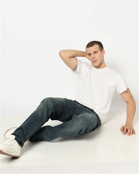 Men Blue Comfort Slim Fit Jeans