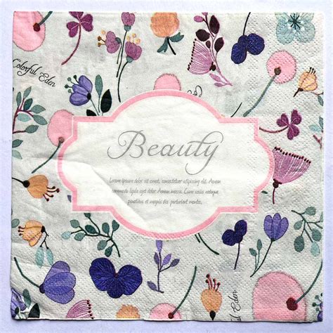 Floral Design - Decoupage Napkin – Adikala - Craft Store