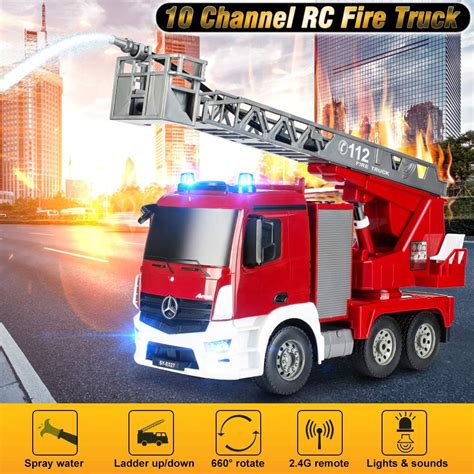 DOUBLE E Benz Licensed Remote Control Fire Truck, RC Fire India | Ubuy