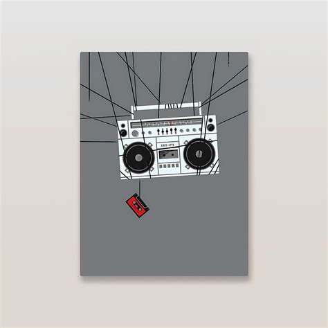 Stereo Aesthetic Metal Poster – Inkyprinty.in