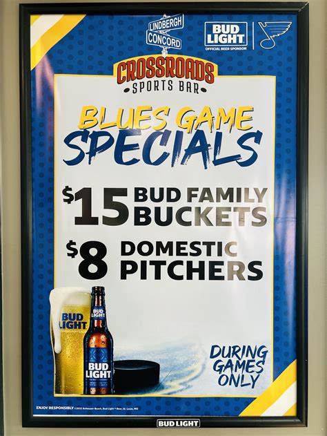 Sports Specials — Crossroads Sports Bar