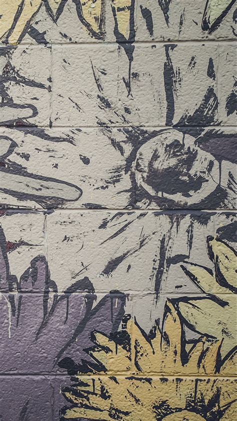 Download wallpaper 1080x1920 graffiti, wall, paint, flowers, art ...