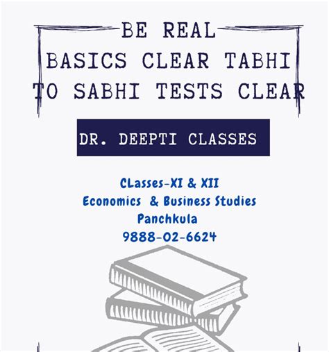 Best Economics Tuition Panchkula Dr Deepti Economics Classes