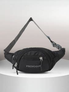 PROVOGUE Waterproof Fanny Pack Belt for Travelling WAIST BAG Black ...