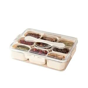 Buy HomeEssentials 9 Compartment Storage Box – Airtight Fridge Storage ...