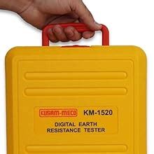 KUSAM-MECO 3 Terminal Digital Earth Resistance Tester KM 1520|Handy And ...