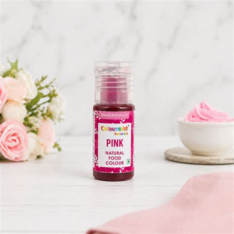 BAKERSVILLE COLOURMIST NATURAL FOOD COLOUR 20GM PINK COLOUR – Bakeworld ...