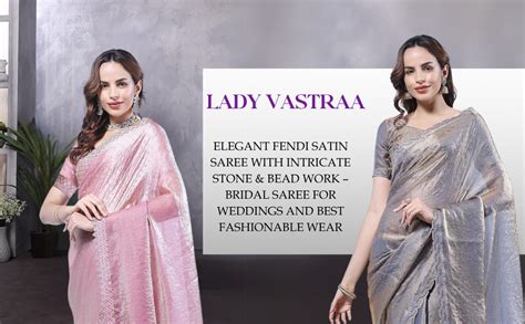 Buy LADY VASTRAA Elegant Designer Saree for Women Satin Saree with ...