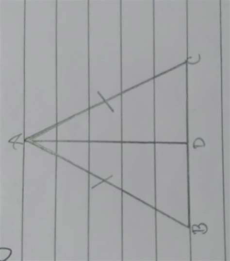 in an isosceles triangle ABC, AB=AC and AD is the angle bisector of ...