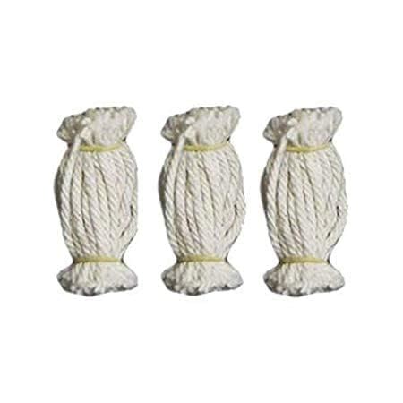 BNsons Lamp Wicks Vilakku thiri Nool thiri Cotton lint Wicks (White ...