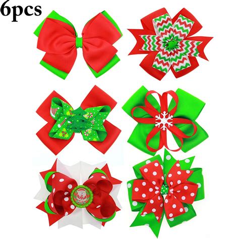 Buy Zoylink 6PCS Christmas Hair Clip Cute Random Styles Alligator Clip ...