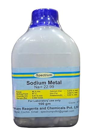 SPECTRUM SODIUM METAL (100GM) : Amazon.in: Industrial & Scientific