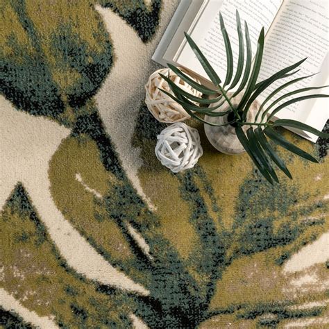 nuLOOM Woodland 8 X 10 (ft) Green Indoor Floral/Botanical Area Rug ...