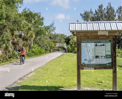 The Legacy Trail bike walking trail in Venice Florida in the United ...
