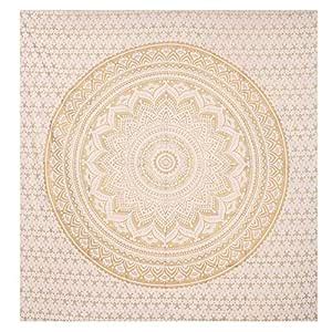 The Art Box Golden Wall Hanging Tapestry for Wall Decor Cotton Hand ...