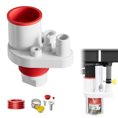 HASTHIP Kitchen Drain Adapter Anti-backflow Drain Valve Under Sink Dra ...