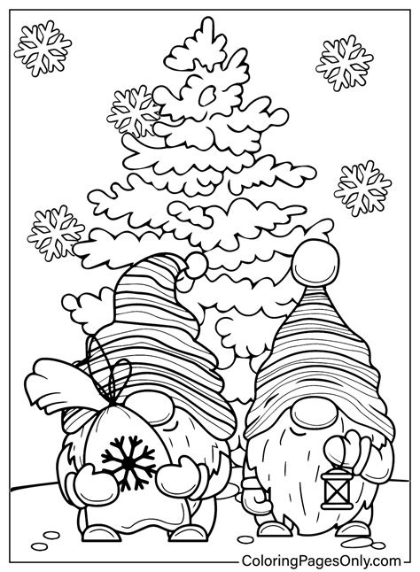 Gnome Colouring Pages Printable