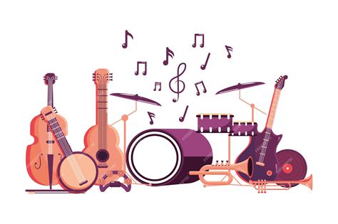 Image result for Music Instruments Cartoon Art