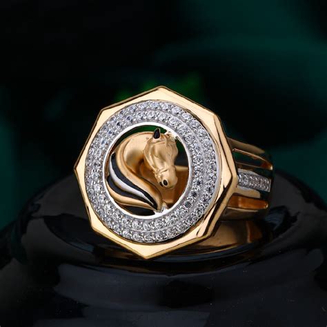 Buy quality New Latest Unique Horse Design Men's Ring in Ahmedabad
