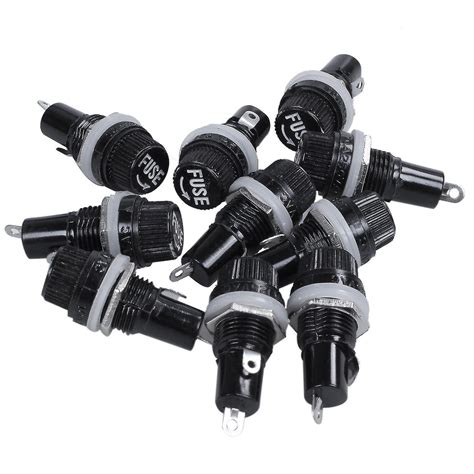 10A 250V Fuse Holder Socket for 5x20mm Glass Cartridge Fuses