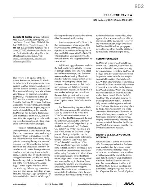 EndNote Review 的图像结果