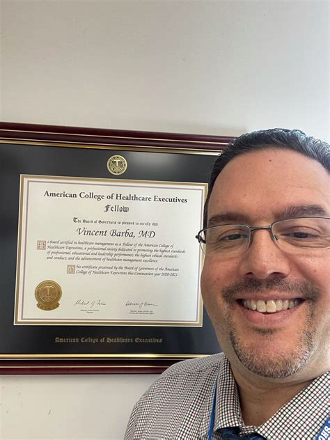 Vincent Barba MD FACHE posted on LinkedIn