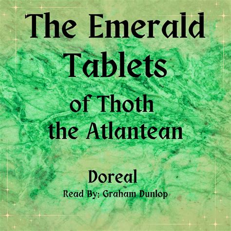 The Emerald Tablets of Thoth the Atlantean by Doreal – Adultbrain ...