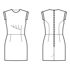 Dress #3814810 - Made to Measure Sewing Pattern by Sewist CAD Online ...