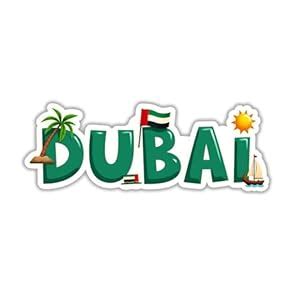 Buy Giftoday Dubai Country Theme Souvenir Wooden Fridge Magnet for ...