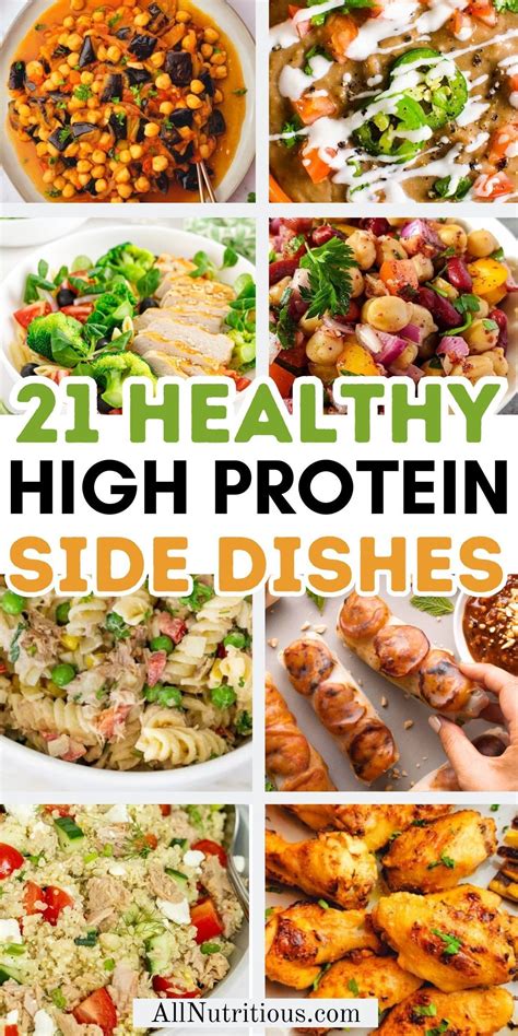 21 Healthy High Protein Side Dishes | High protein dishes, Side dishes ...