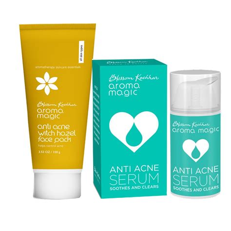 Aroma Magic Anti Acne Witch Hazel Face Pack- 100gm & Anti Acne Serum ...