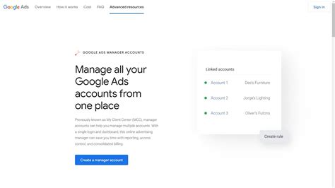 Google Ads Manager Accounts. How to create and manage Google Ads ...