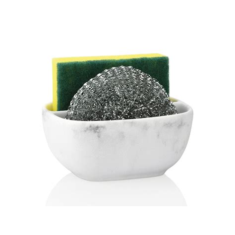MARBLE EFFECT SCOURING PAD HOLDER - Trends Home