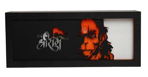 Buy Murti Hub Hanuman Ji Light Box for Home Decorative Showpiece Light ...