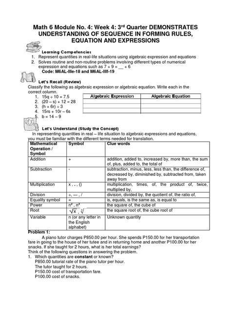 Image result for Q4 Math 6 Module 3 Lesson 2