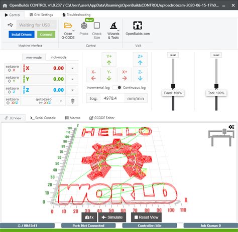 OpenBuilds Interface 的图像结果