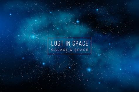 Blue galaxy background | Free Vector